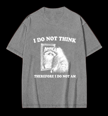 Raccoon's Existential Crisis Vintage Washed 100% Cotton T-Shirt