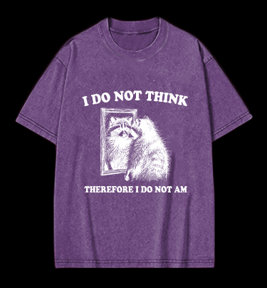 Raccoon's Existential Crisis Vintage Washed 100% Cotton T-Shirt