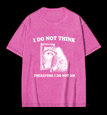 Raccoon's Existential Crisis Vintage Washed 100% Cotton T-Shirt