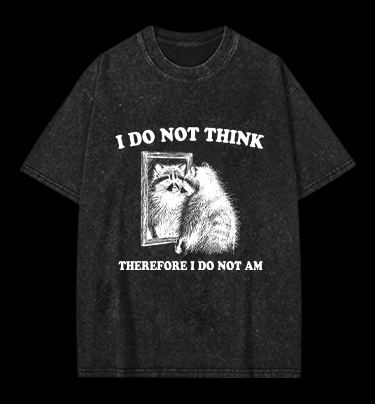 Raccoon's Existential Crisis Vintage Washed 100% Cotton T-Shirt