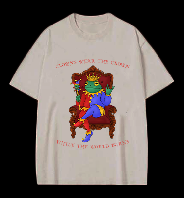 Frog King Vintage Washed 100% Cotton T-Shirt