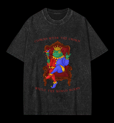 Frog King Vintage Washed 100% Cotton T-Shirt