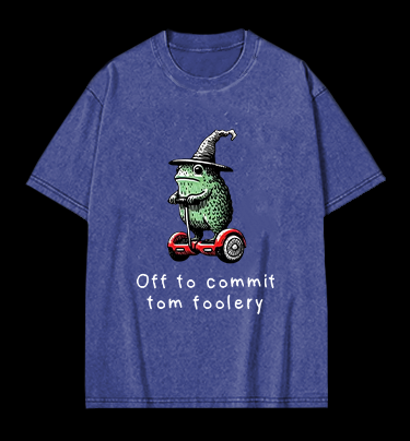 Frog's Tomfoolery Adventure  Vintage Washed 100% Cotton T-Shirt