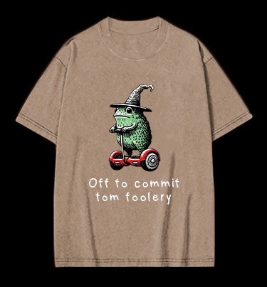 Frog's Tomfoolery Adventure  Vintage Washed 100% Cotton T-Shirt