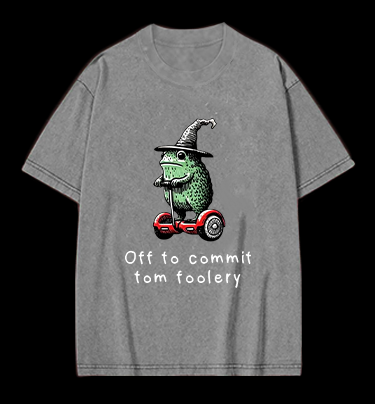 Frog's Tomfoolery Adventure  Vintage Washed 100% Cotton T-Shirt