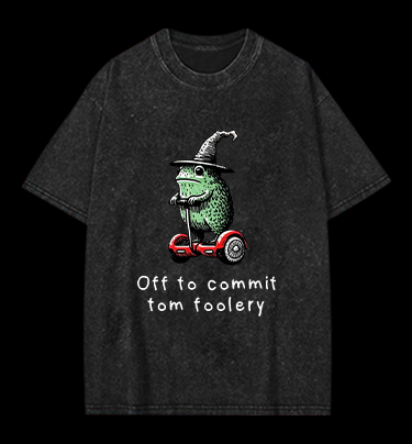 Frog's Tomfoolery Adventure  Vintage Washed 100% Cotton T-Shirt