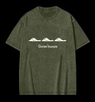 Goose bumps Vintage Washed 100% Cotton T-Shirt