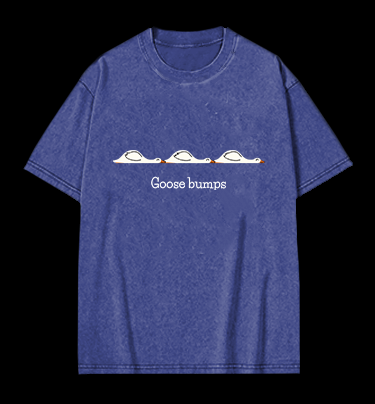 Goose bumps Vintage Washed 100% Cotton T-Shirt