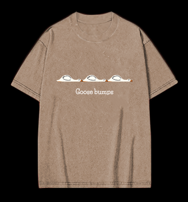 Goose bumps Vintage Washed 100% Cotton T-Shirt