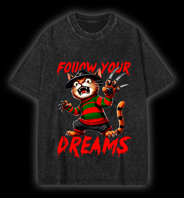A Nightmare on Elm Street Vintage Washed 100% Cotton T-Shirt - TheDrunkShark
