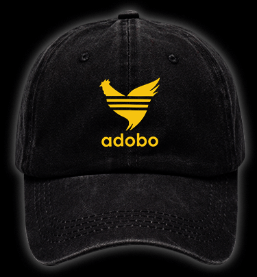 Adobo??£¤s Rooster Logo Vintage Washed 100% Cotton Baseball Hat - TheDrunkShark