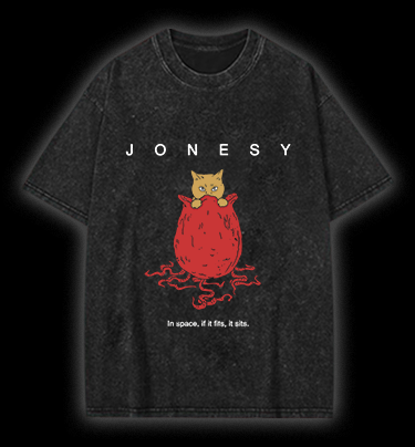  Alien:Jonesy Vintage Washed 100% Cotton T-Shirt - TheDrunkShark