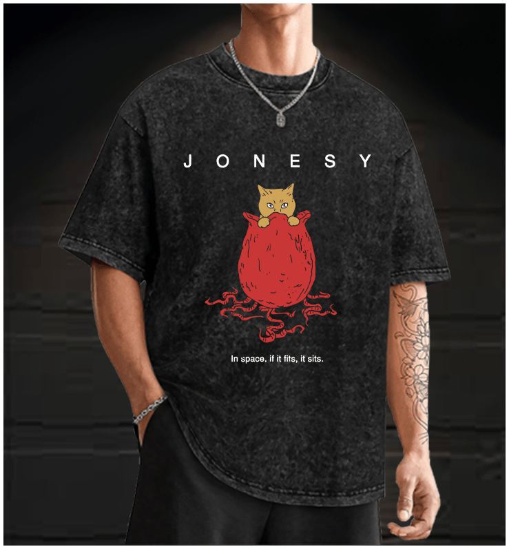  Alien:Jonesy Vintage Washed 100% Cotton T-Shirt - TheDrunkShark
