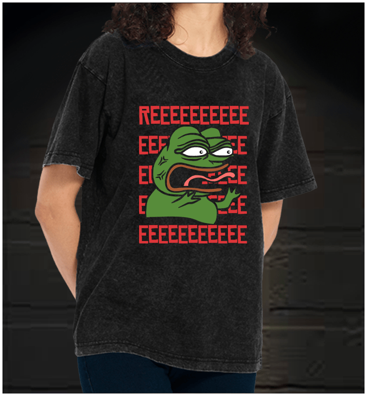  Angry Communist Pepe the Frog  Vintage Washed 100% Cotton T-Shirt - TheDrunkShark