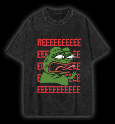  Angry Communist Pepe the Frog  Vintage Washed 100% Cotton T-Shirt - TheDrunkShark