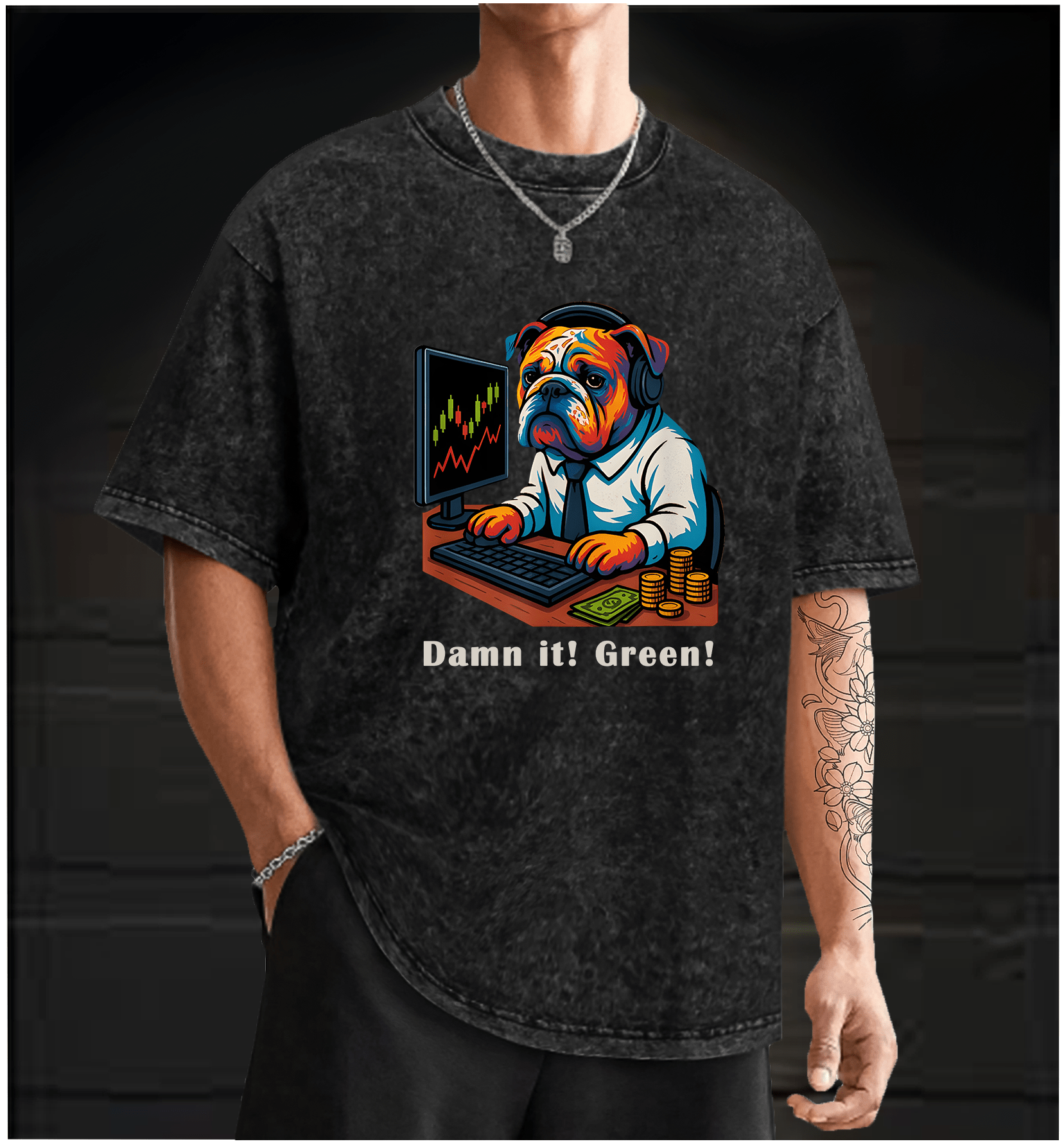 Angry Dog Trading Vintage Washed 100% Cotton T-Shirt - TheDrunkShark