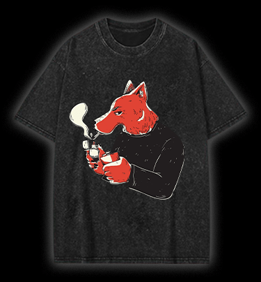  Bad Dog Attitude Vintage Washed 100% Cotton T-Shirt - TheDrunkShark