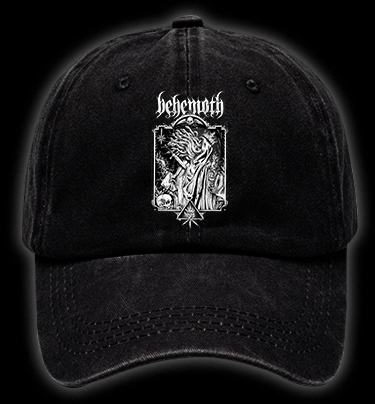 Behemoth Dark Metal Design Vintage Washed 100% Cotton Baseball Hat - TheDrunkShark