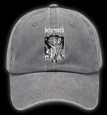 Behemoth Dark Metal Design Vintage Washed 100% Cotton Baseball Hat - TheDrunkShark