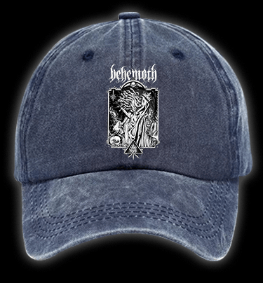 Behemoth Dark Metal Design Vintage Washed 100% Cotton Baseball Hat - TheDrunkShark