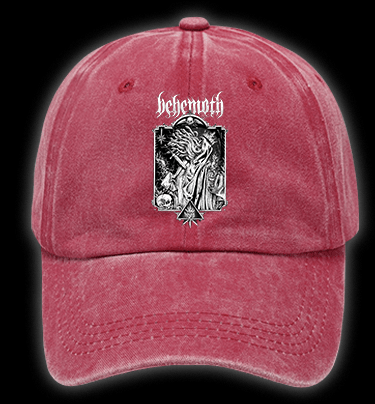 Behemoth Dark Metal Design Vintage Washed 100% Cotton Baseball Hat - TheDrunkShark