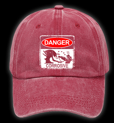  Beware Of Xenomorph  Vintage Washed 100% Cotton Baseball Hat - TheDrunkShark