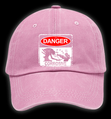  Beware Of Xenomorph  Vintage Washed 100% Cotton Baseball Hat - TheDrunkShark
