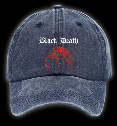 Black Death Mouse Vintage Washed 100% Cotton Baseball Hat - TheDrunkShark