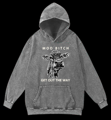 Black Death Mouse Vintage Washed 100% Cotton Hoodie - TheDrunkShark