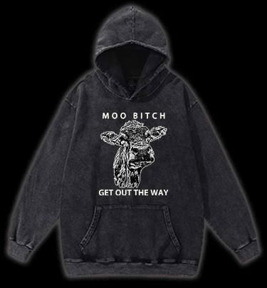 Black Death Mouse Vintage Washed 100% Cotton Hoodie - TheDrunkShark