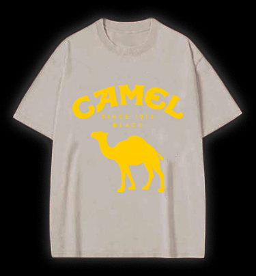 Canel Vintage Washed 100% Cotton T-Shirt - TheDrunkShark