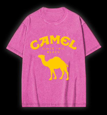 Canel Vintage Washed 100% Cotton T-Shirt - TheDrunkShark