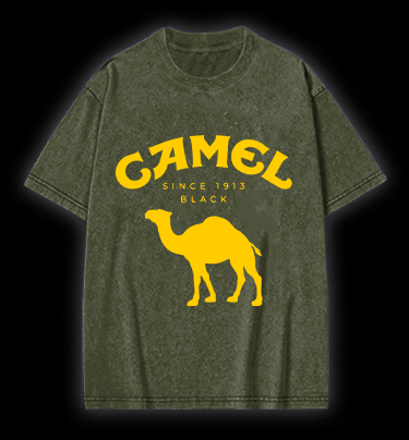 Canel Vintage Washed 100% Cotton T-Shirt - TheDrunkShark