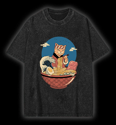 Cat Master Vintage Washed 100% Cotton T-Shirt - TheDrunkShark