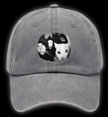Cats Open Door Fun Vintage Washed 100% Cotton Baseball Hat - TheDrunkShark
