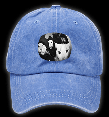 Cats Open Door Fun Vintage Washed 100% Cotton Baseball Hat - TheDrunkShark