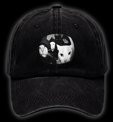 Cats Open Door Fun Vintage Washed 100% Cotton Baseball Hat - TheDrunkShark