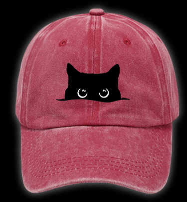 Cat??¡ê¡ès Silent Watch Vintage Washed 100% Cotton Baseball Hat - TheDrunkShark