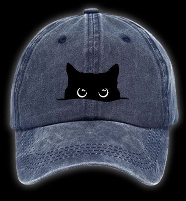 Cat??¡ê¡ès Silent Watch Vintage Washed 100% Cotton Baseball Hat - TheDrunkShark