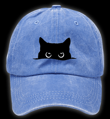 Cat??¡ê¡ès Silent Watch Vintage Washed 100% Cotton Baseball Hat - TheDrunkShark
