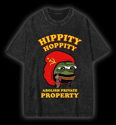  Communist Pepe the Frog  Vintage Washed 100% Cotton T-Shirt - TheDrunkShark