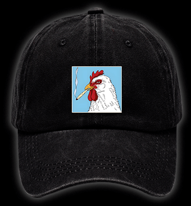 Cool Chicken Fried Chicken Vintage Washed 100% Cotton Baseball Hat - TheDrunkShark