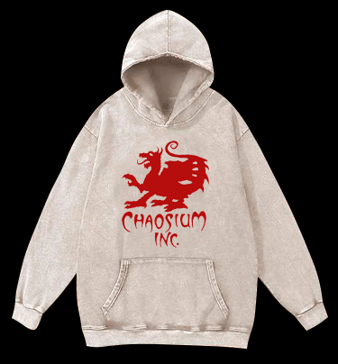 Cool Dragon Vibe Vintage Washed 100% Cotton Hoodie - TheDrunkShark