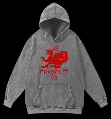 Cool Dragon Vibe Vintage Washed 100% Cotton Hoodie - TheDrunkShark
