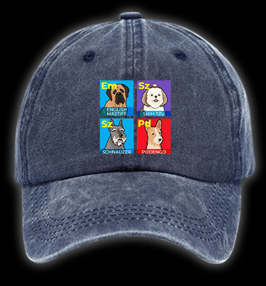 Doge periodic table Vintage Washed 100% Cotton Baseball Hat - TheDrunkShark