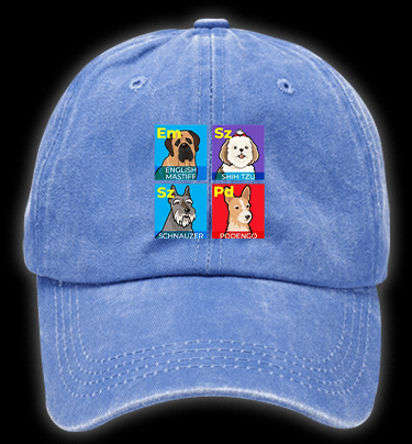 Doge periodic table Vintage Washed 100% Cotton Baseball Hat - TheDrunkShark