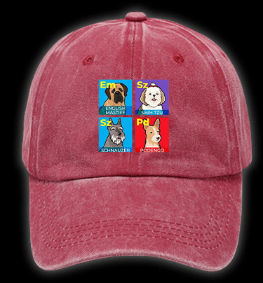 Doge periodic table Vintage Washed 100% Cotton Baseball Hat - TheDrunkShark