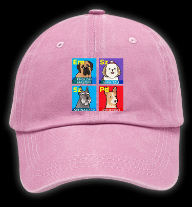 Doge periodic table Vintage Washed 100% Cotton Baseball Hat - TheDrunkShark