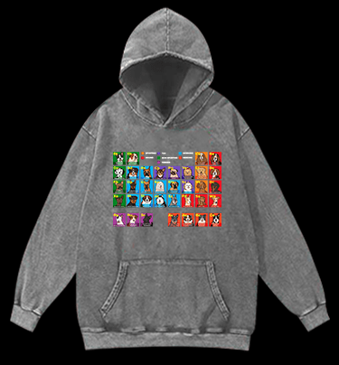 Doge periodic table Vintage Washed 100% Cotton Hoodie - TheDrunkShark