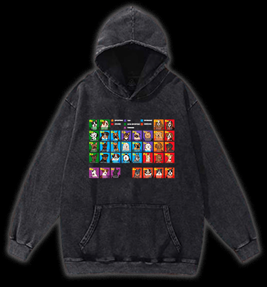 Doge periodic table Vintage Washed 100% Cotton Hoodie - TheDrunkShark